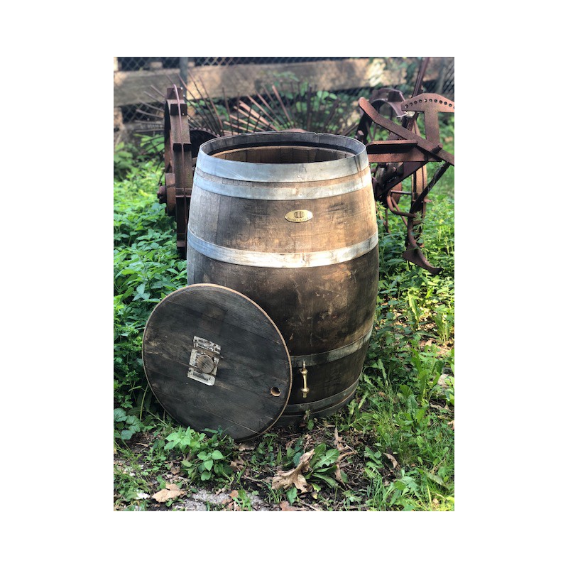 Houten regenton 225 liter van wijnvat